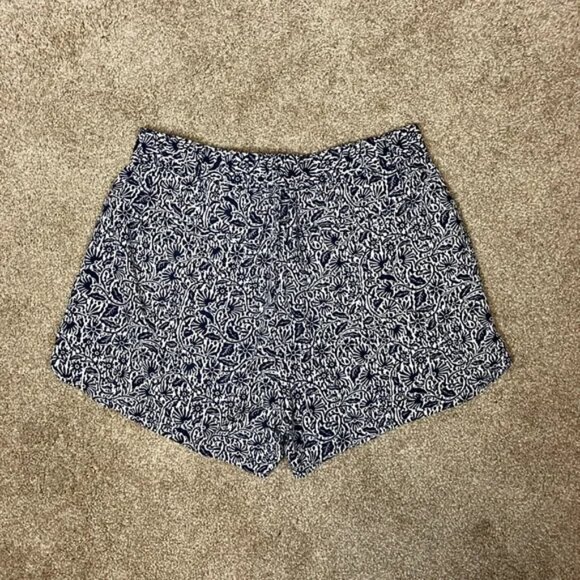 Madewell Drapey Pull On Shorts Wood Cut Floral with Pockets - - Picture 6 of 6